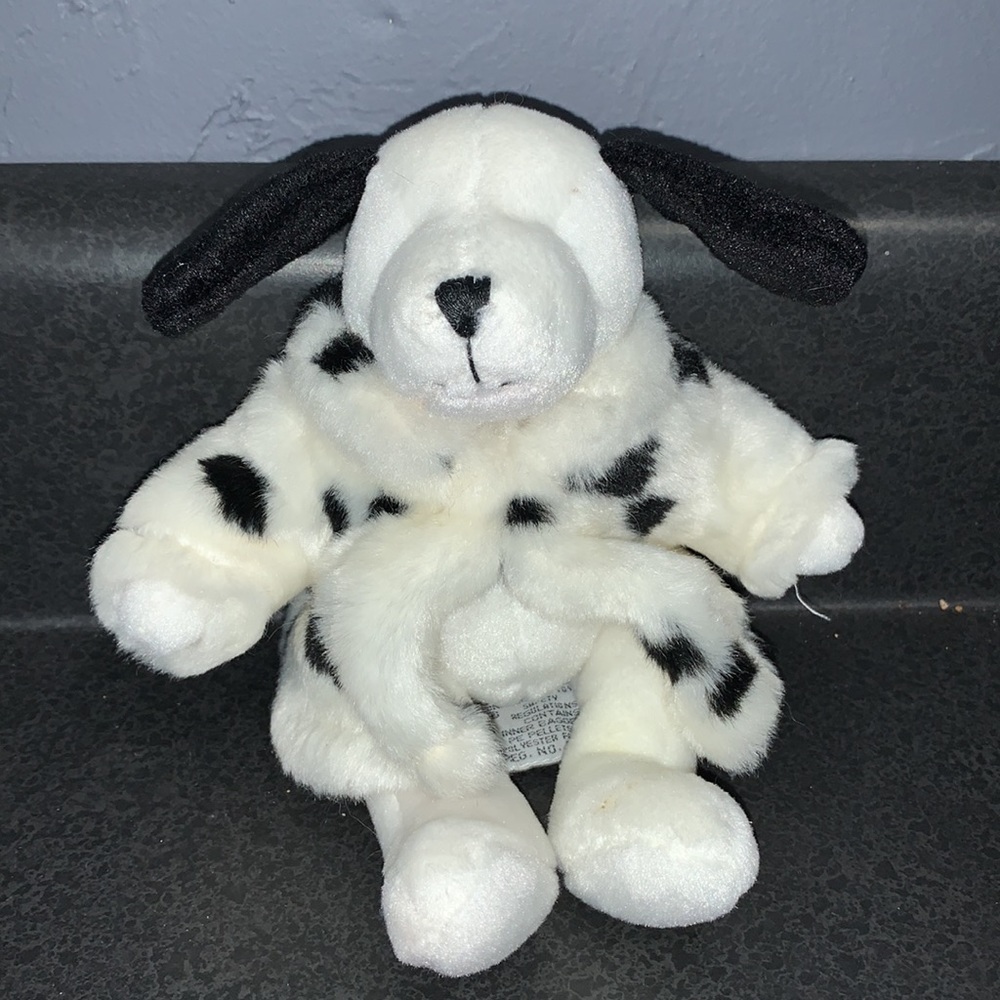 EUC Russ Donatella plush dog with Dalmatian coat